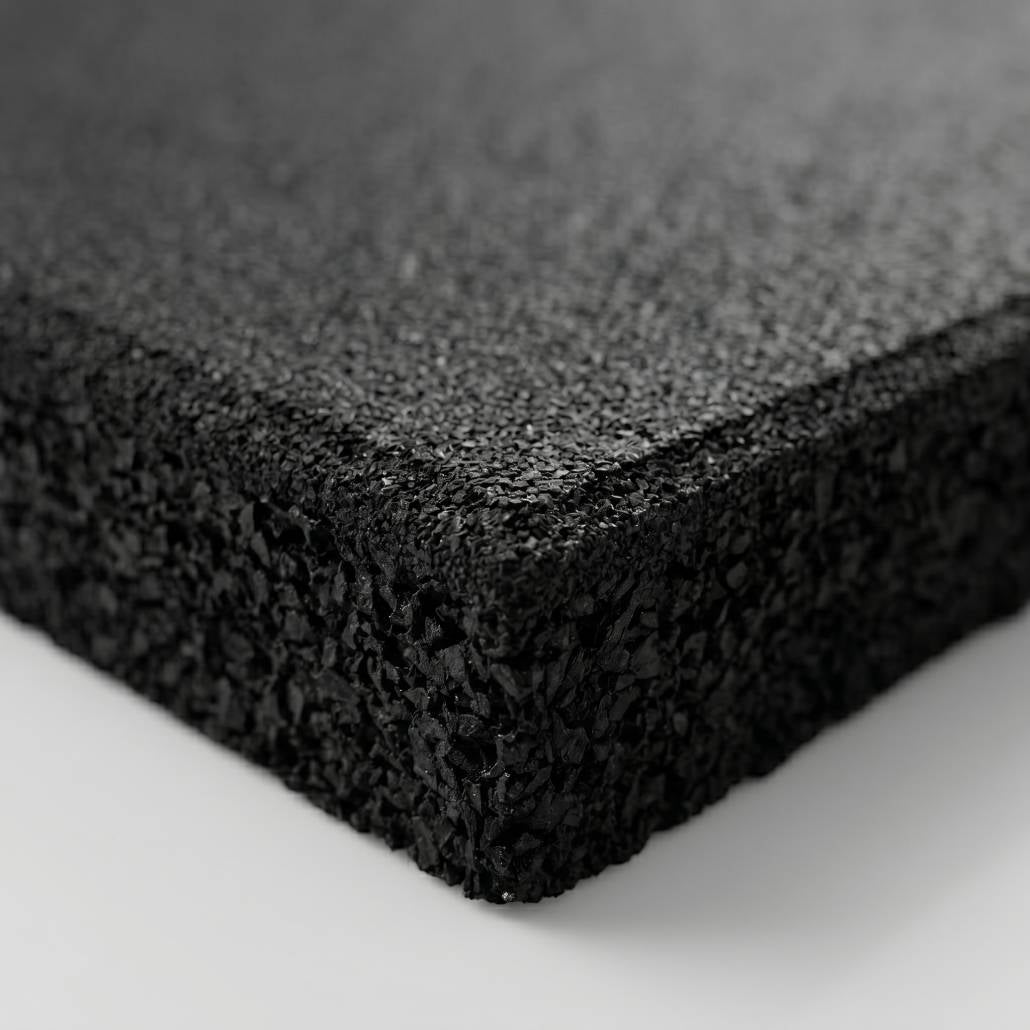 Loseta caucho antigolpes 500x500x40 mm negra para gimnasio y áreas de juego | Lestare - 7