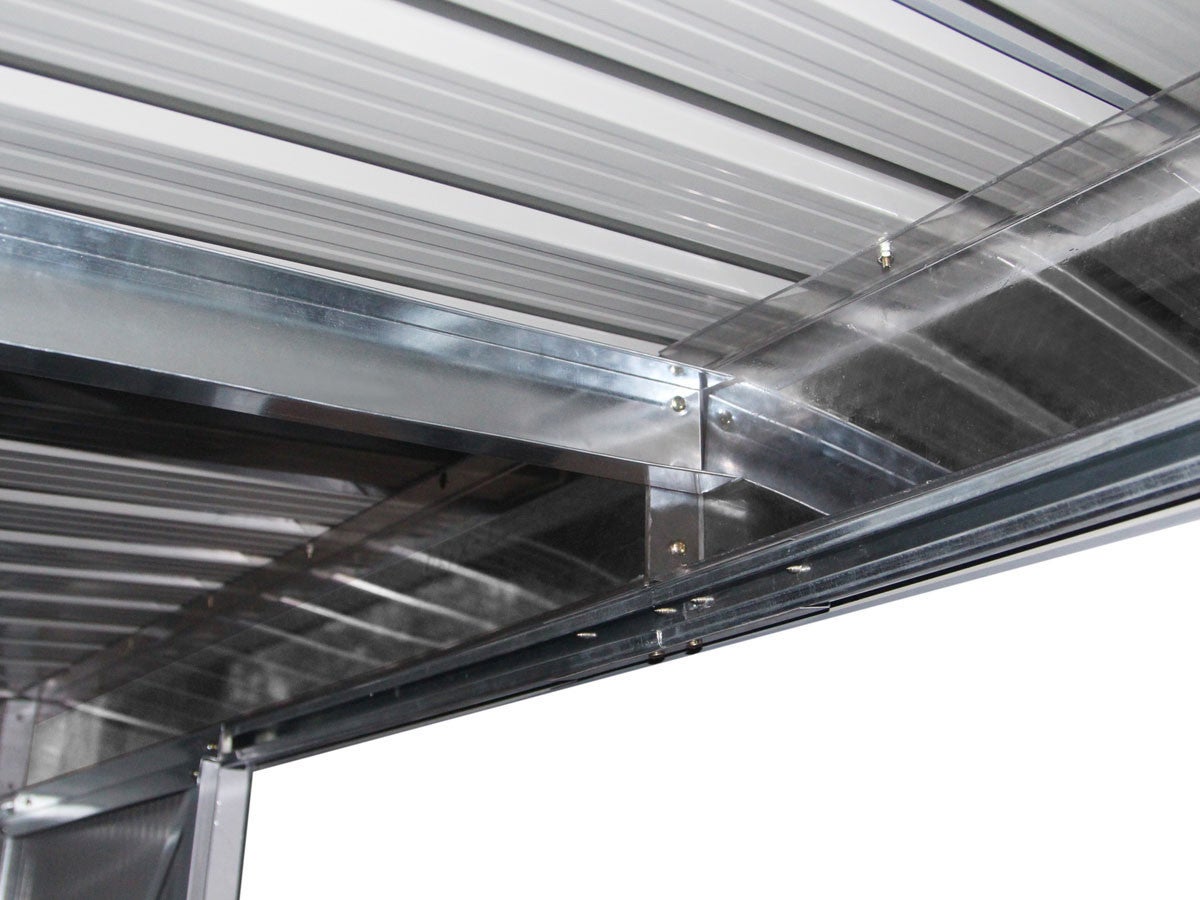 Abri de jardin métal toit plat 