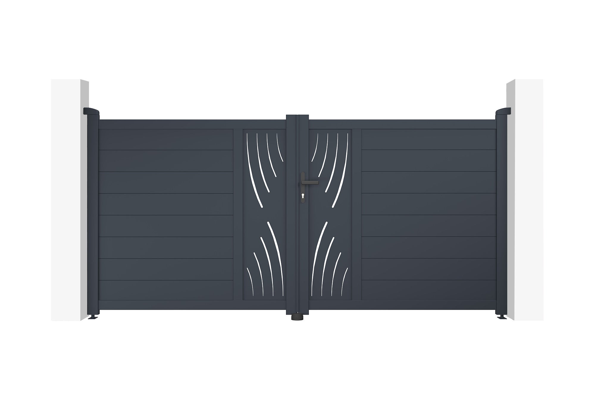 Portail battant motorisé 3m VELETA H.140cm + Motorisation BUNKER B500 - 5