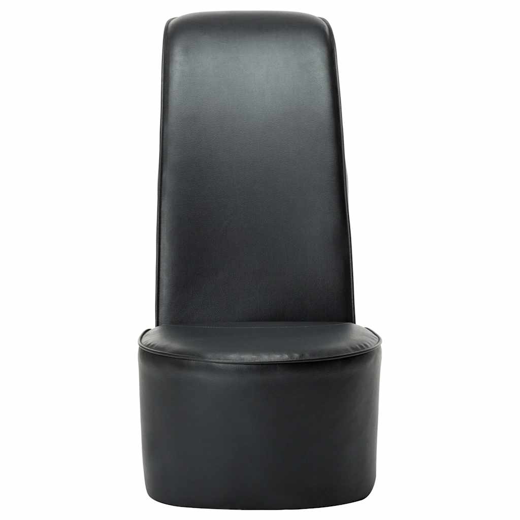 vidaXL Chaise en forme de chaussure à talon haut noir similicuir - 5