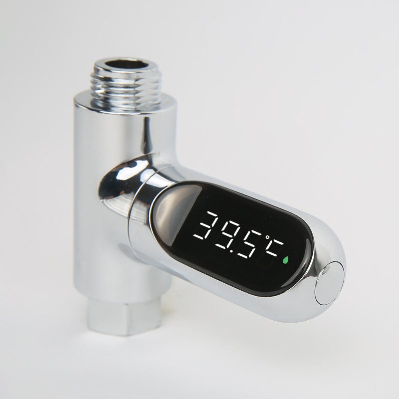 Thermomètre de Douche à LED,phe Thermomètre Numérique 0-100 ° C, avec thermomètre Rotatif à 360 °, Compteur d'eau à LED, Thermomètre pour Eau de Douch - 4