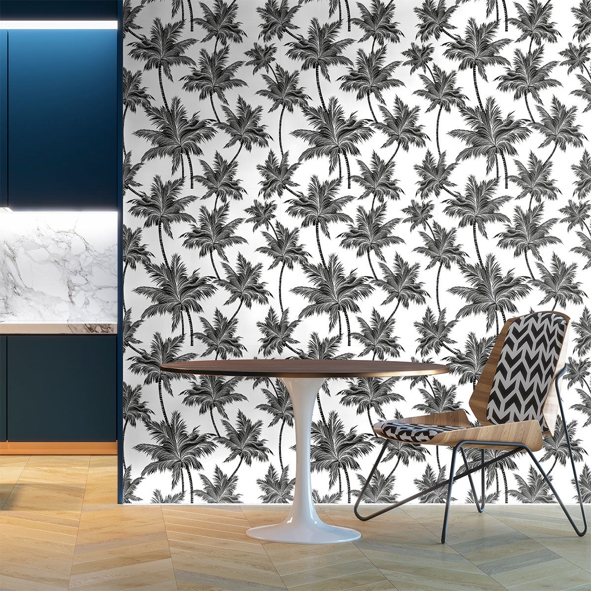 Adesivo carta da parati tropicale Rancagua - Sticker adesivo - adesivi murali - 40x40cm - 3