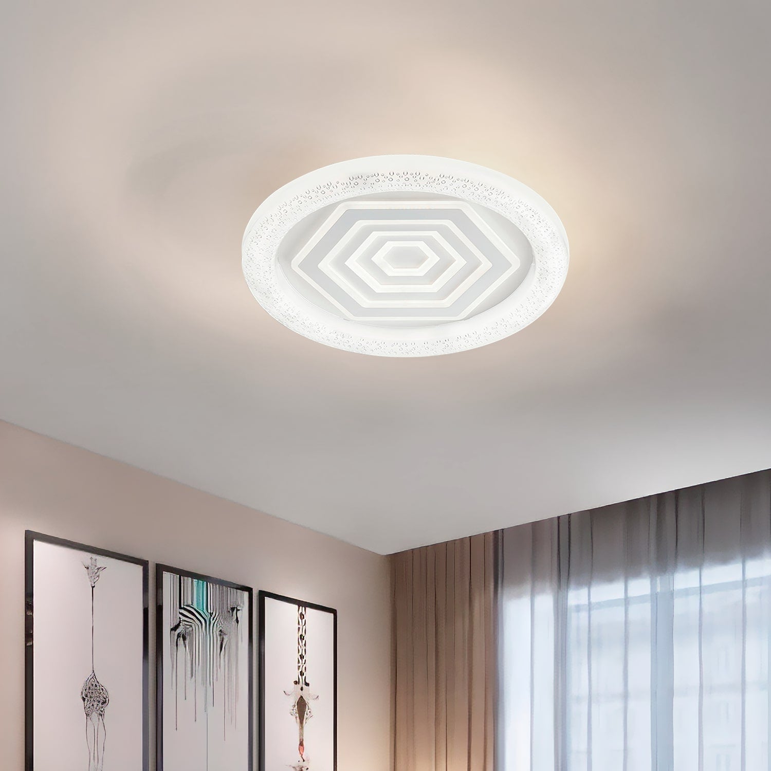 Lampadario A LED 100W Buybuy Con Telecomando, Regolabile 6800lm, Per Interni