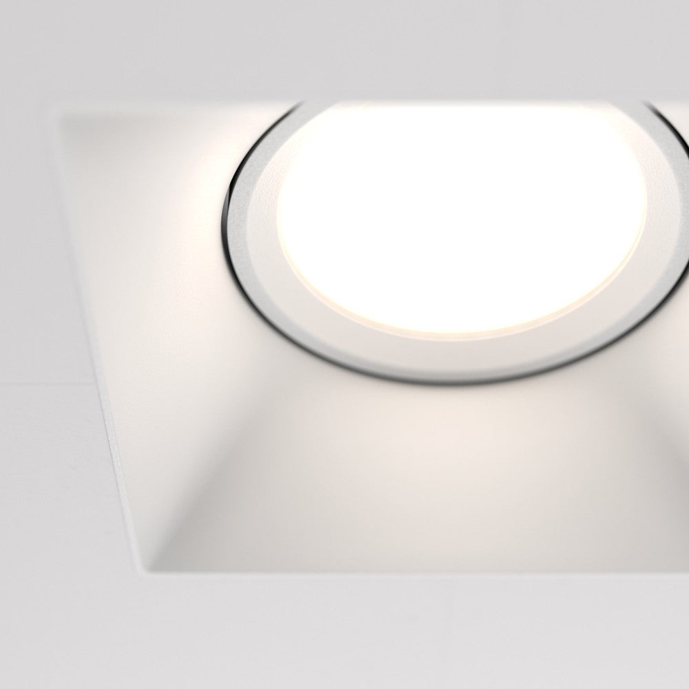 Oprawa sufitowa wpuszczana podtynkowa Dot biała 1xGU10x50W kwadratowa IP20 wym: 4,2 x 9 x 11,2 cm aluminium Maytoni - 4