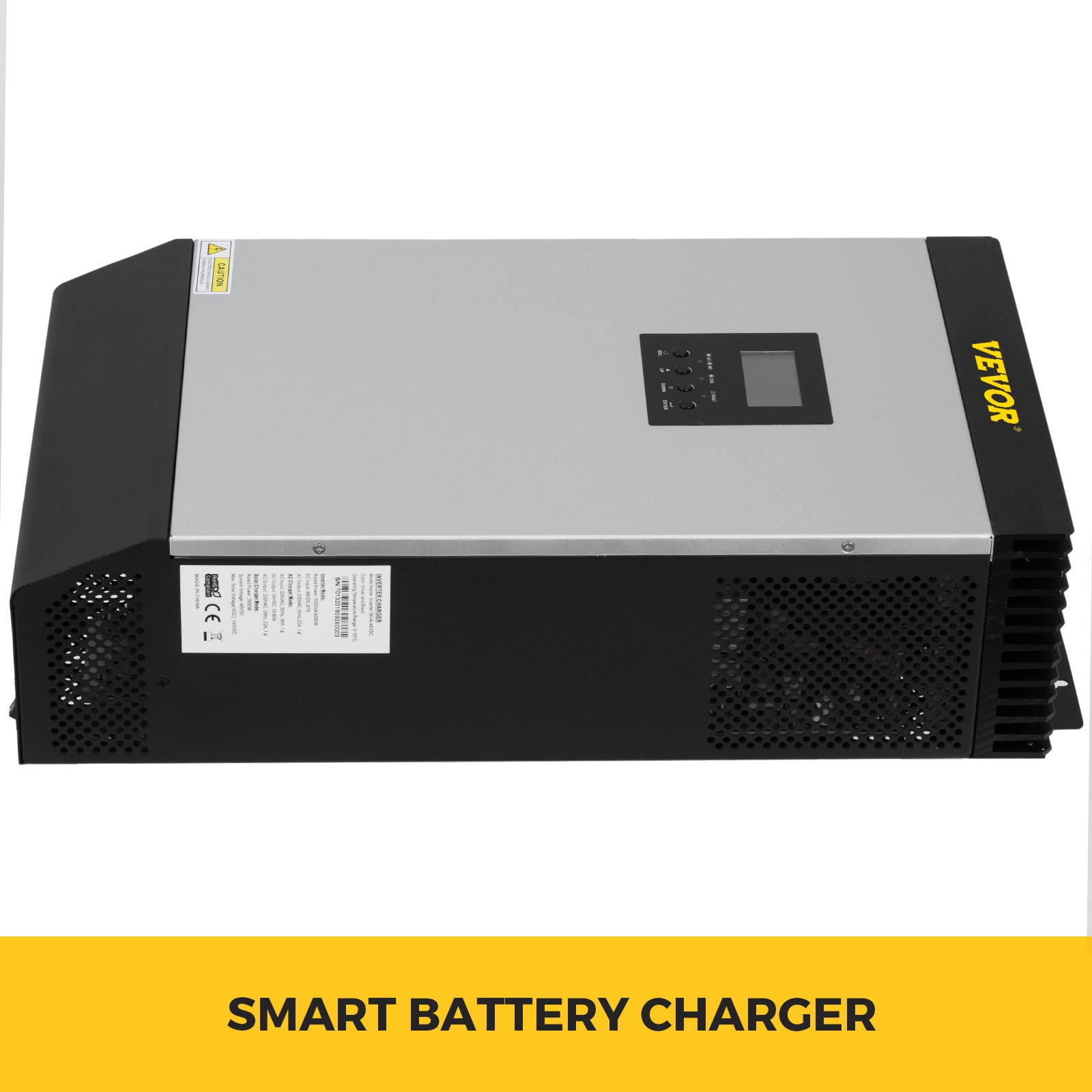 Onduleur Solaire Hybride VEVOR 5000VA DC 48V AC 230V Convertisseur Pur Sinus LCD avec Chargeur Secteur Contrôleur Solaire MPPT pour Appareil à Moteur - 3