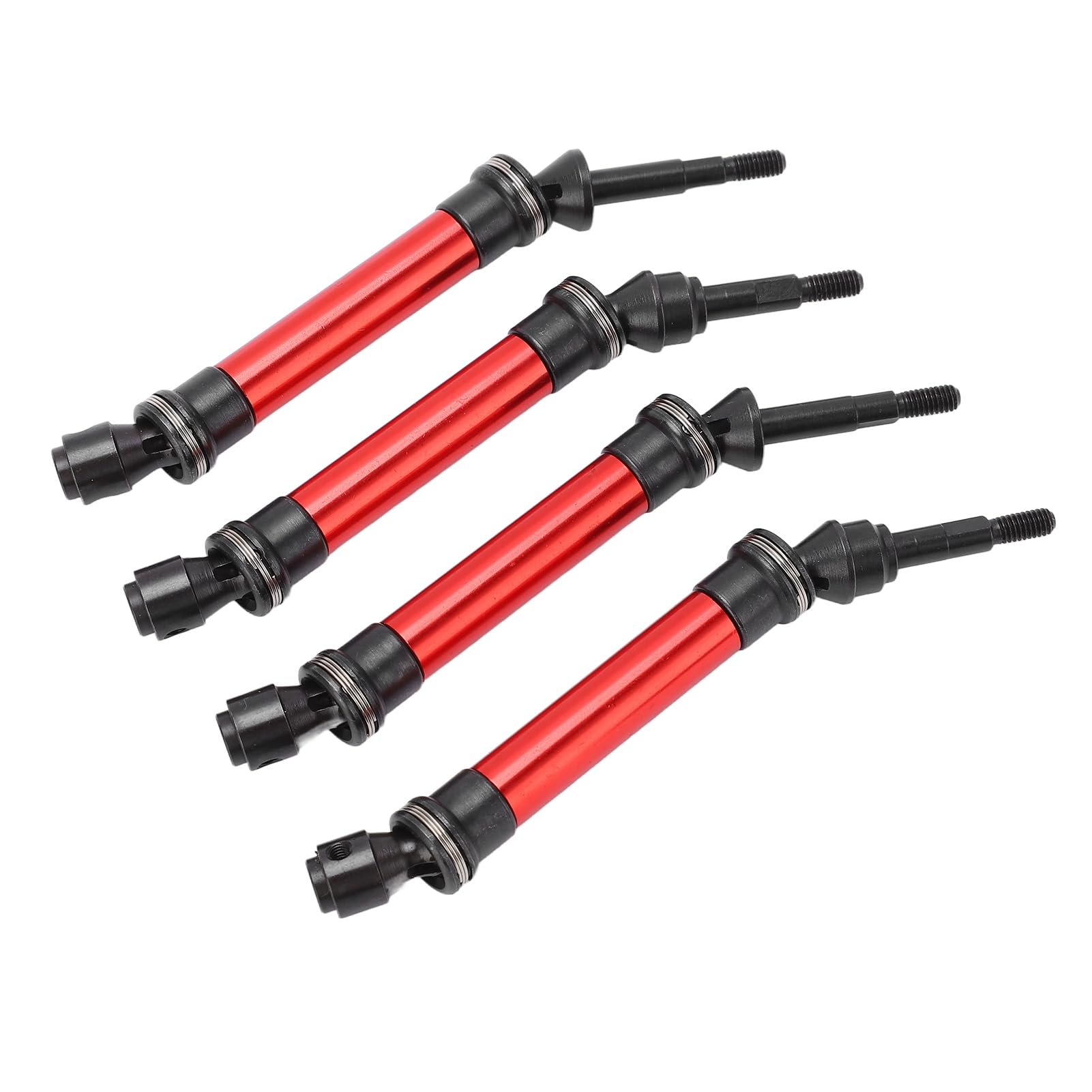 Graflsoa Ensemble d'Arbre de Transmission CVD en Acier (4 Pcs) pour Traxxas Échelle 1/10 E-Revo, E-Maxx, T-Maxx, Revo - Pièces de Mise à Niveau Rouges Graflsoa Ensemble d'Arbre de Transmission CVD en Acier (4 Pcs) pour Traxxas Échelle 1/10 E-Revo, E-Maxx, T-Maxx, Revo - Pièces de Mise à Niveau Rouges