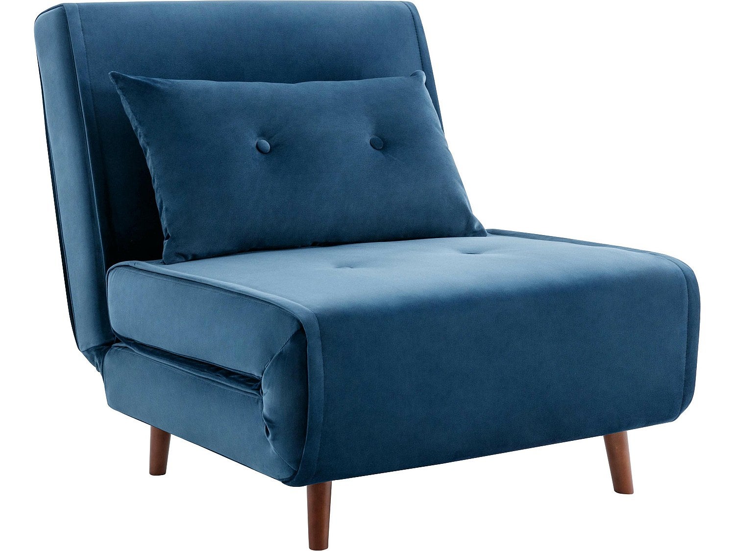 Fauteuil En Velours cocon - 77 X 74 X 77.5 Cm - Beige à Prix