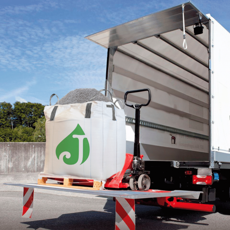 Gravier roulé calcaire beige 5/15 mm - Big Bag 1T (16 m²) - Beige - 9