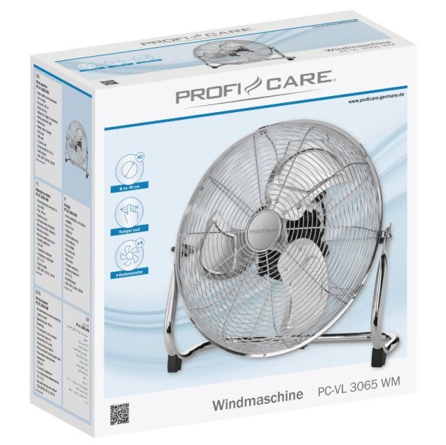Ventilateur De Sol Profi-care Pc-vl 3065 Wm 330650 100 W (ø X H) 400 Mm X 490 Mm Chrome 1 Pc(s) - 5