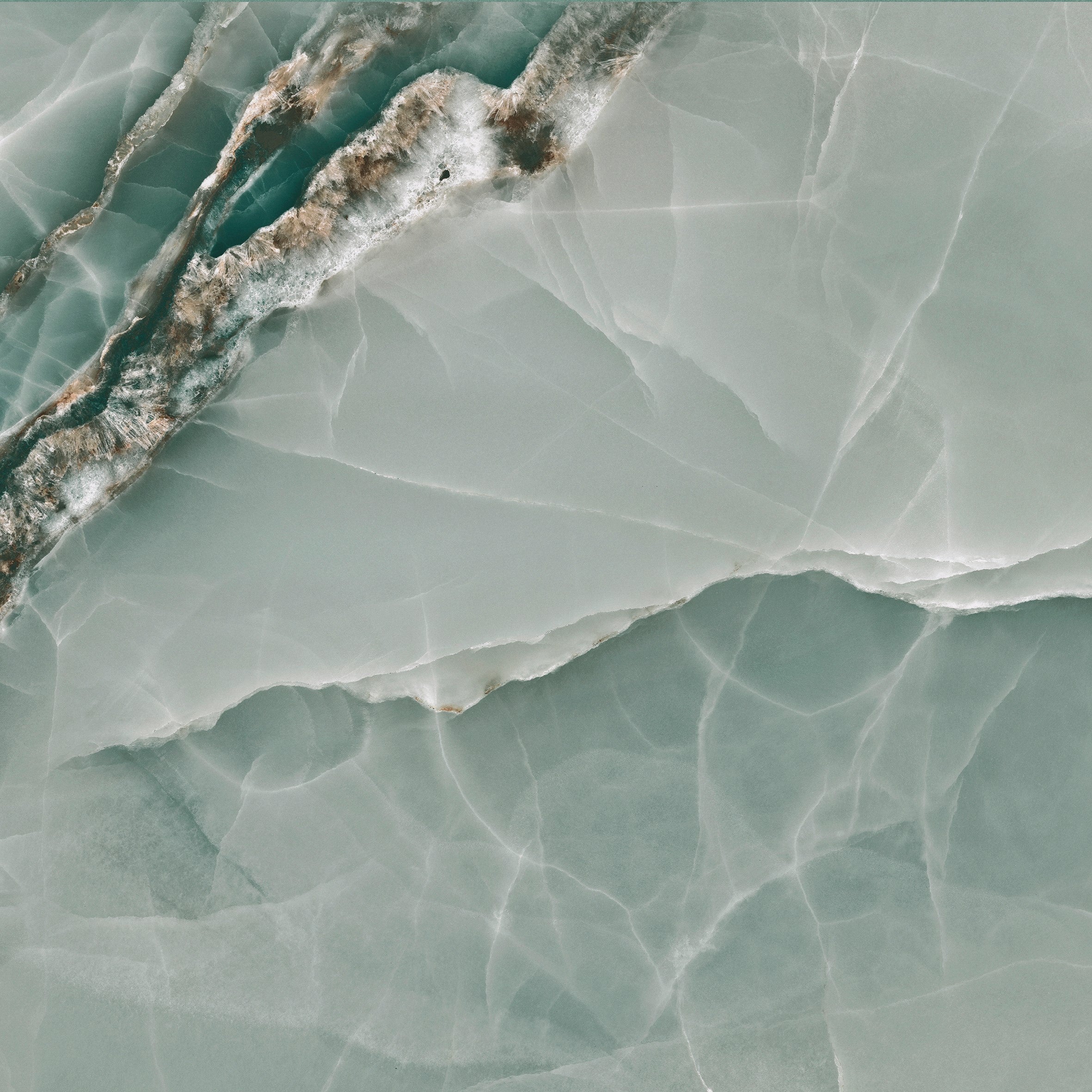 Carrelage Espagnol Effet/Imitation Marbre Onyx ÉTERNA TURQUOISE Poli 60x120 - 3