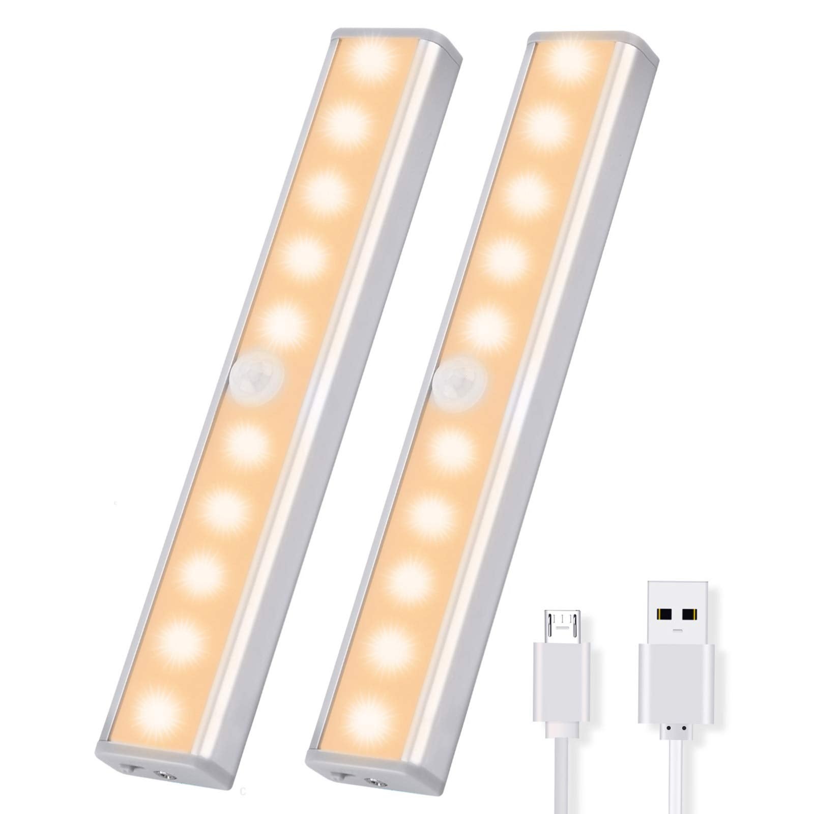 Luce LED Armadio Ricaricabile - Con Sensore, 41 LED, 3 Modalità, 2 Pezzi - Foto 6