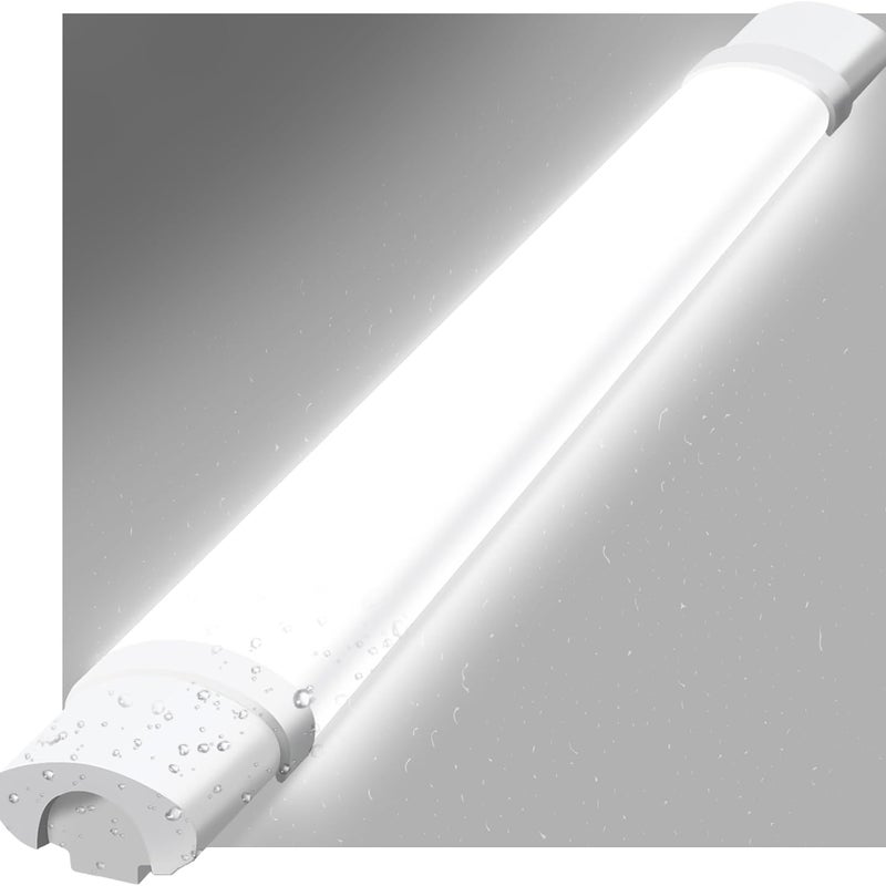 NETTLIFE lampa sufitowa LED oświetlenie do pomieszczeń mokrych 120CM lampa sufitowa 36W IP65 świetlówka oświetlenie do wanny 5000K