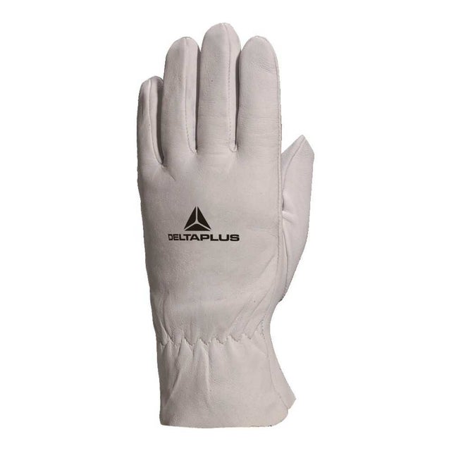 Gants manutention Delta Plus GFA402 cuir agneau pleine fleur taille 8 gris américain