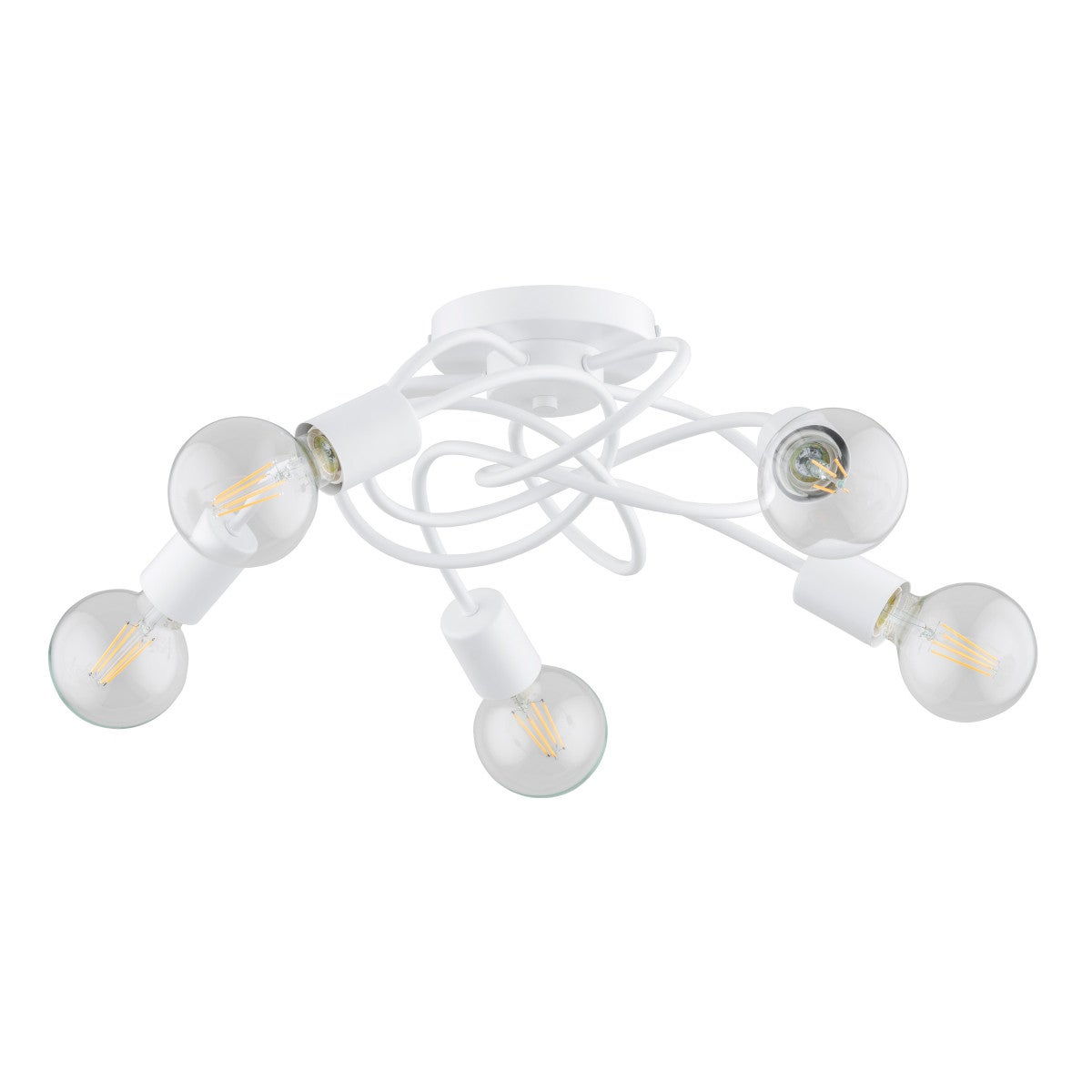 Lampa sufitowa Maxis biała 5xE27x15W wym: 20 x 51 x 51 cm metal Alfa