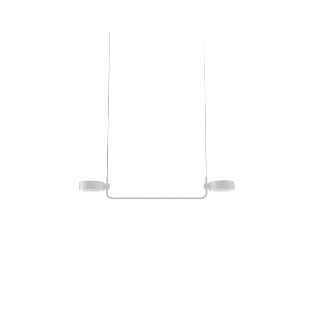 Zafferano SUPER O Luminária pendente LED branca recarregável e regulável