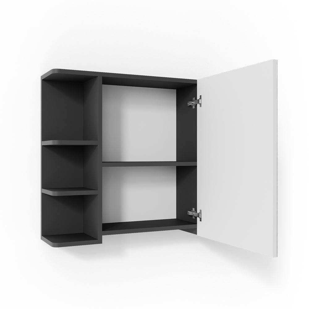 Vicco Szafka z lustrem w łazience Fynn, Antracyt, 79.6 x 64 cm