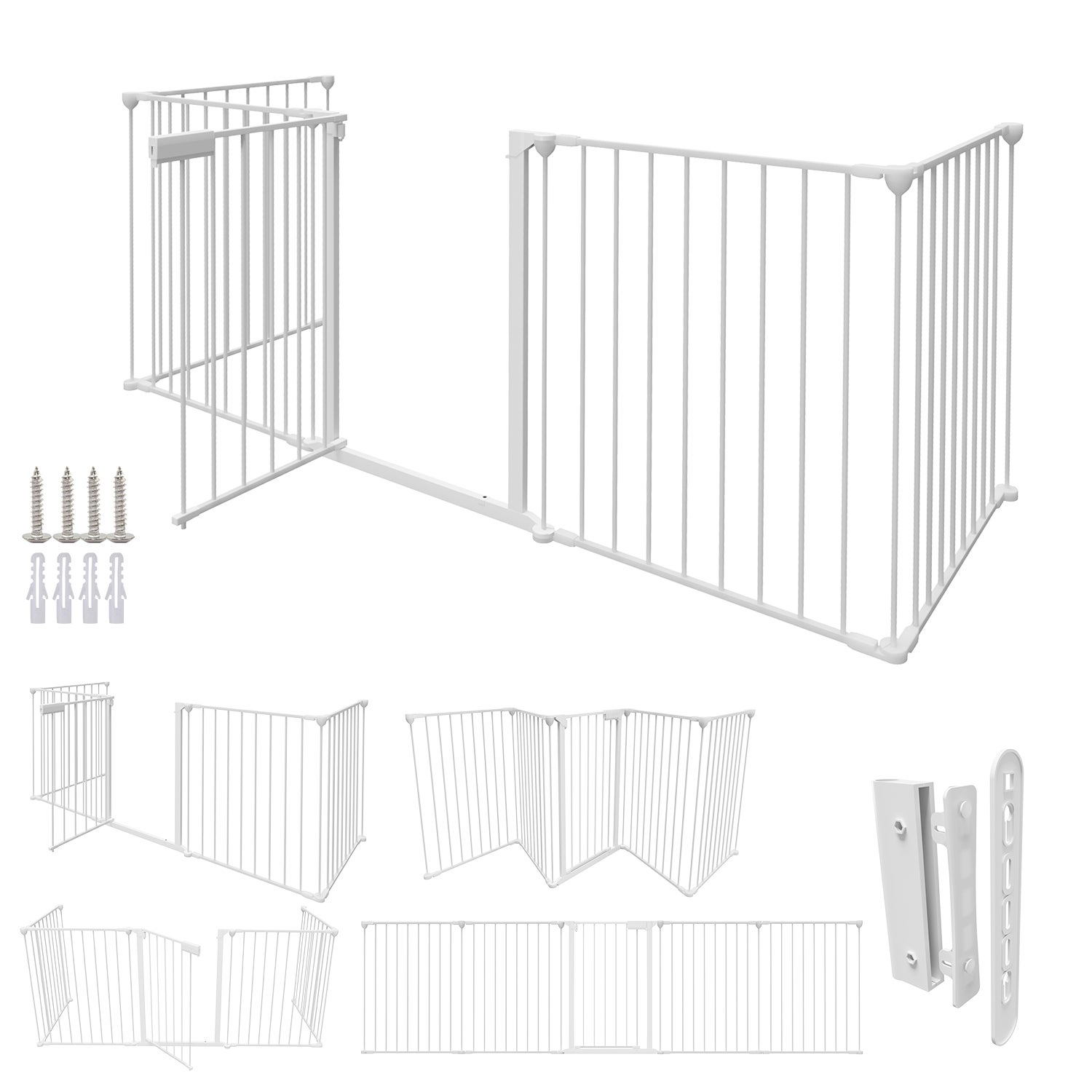 Unipaws Barrière De Sécurité Extra Haute Transparente 142 Cm, Pour