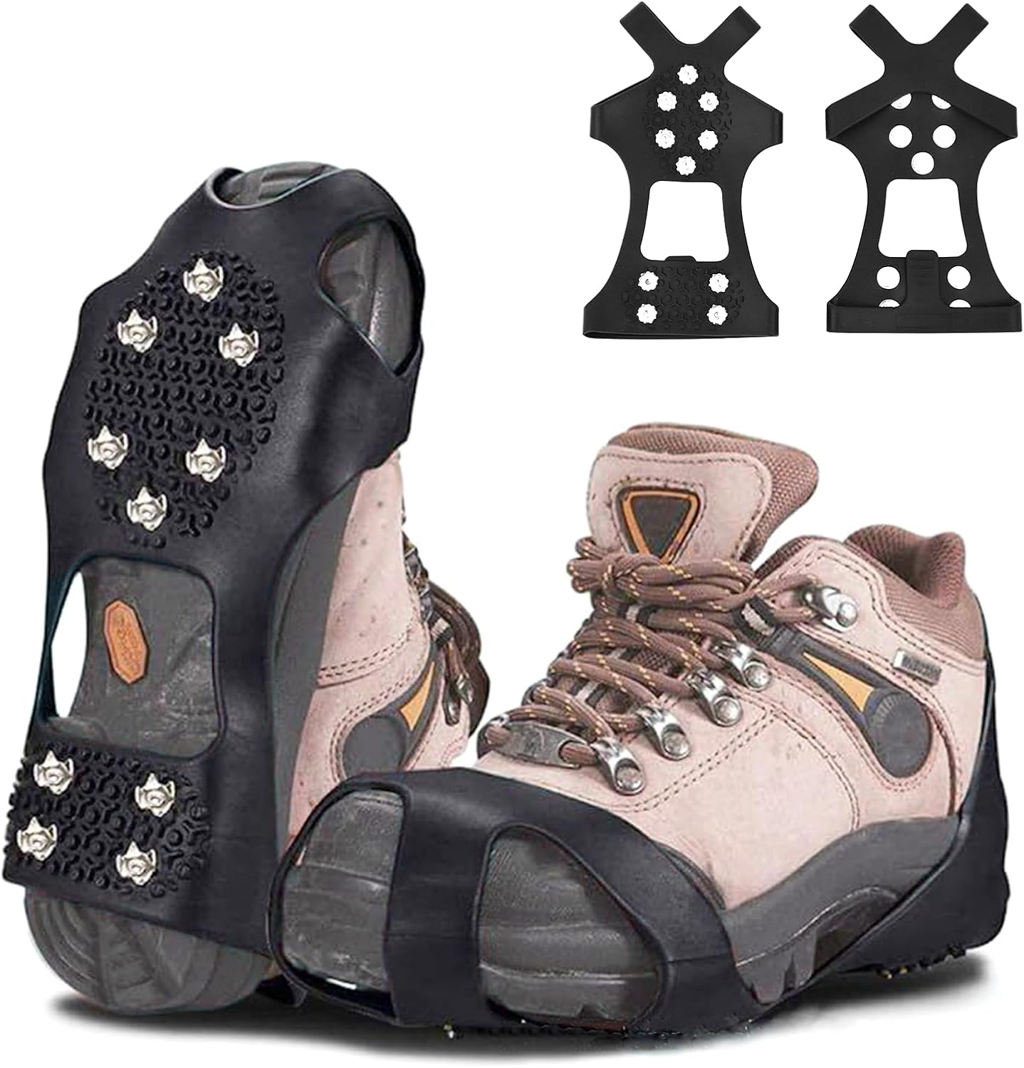 Couvre-chaussures antidérapants, crampons à neige, adaptés à la