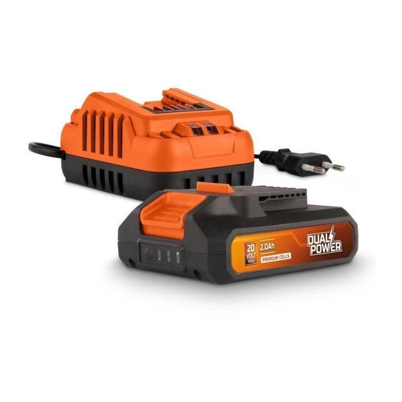 Ładowarka i Bateria Dual Power 20V 2000 mAh 36 Wh Pomarańczowo-czarna