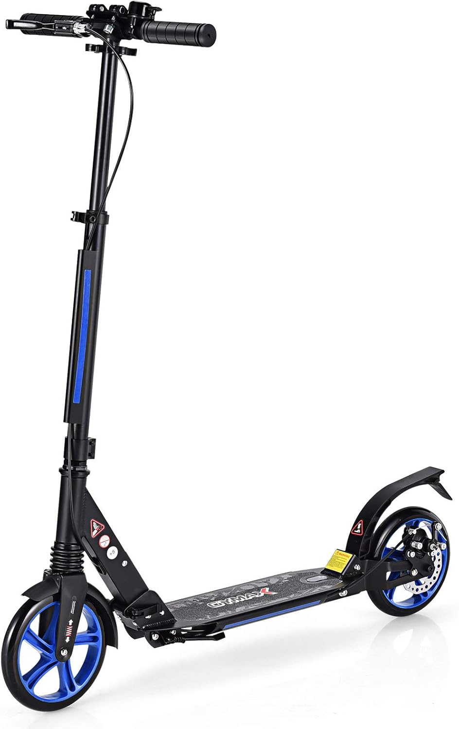 Monopattino Pieghevole Per Adulti E Bambini - Regolabile In Altezza 89-104 Cm, Freni A Mano, Ruote 200 Mm, Carico 100 Kg