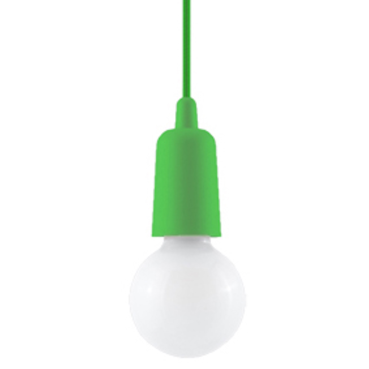Lampa sufitowa wisząca Diego zielona 1xE27x60W wym: 100 x 10 x 10 cm tworzywo sztuczne Sollux Lighting