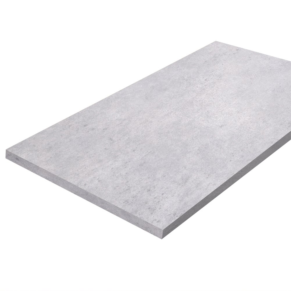 Plan de travail stratifié CPL béton 1850 x 610 x 28 mm - PEFC 75% - Gamme Essentiel - 2