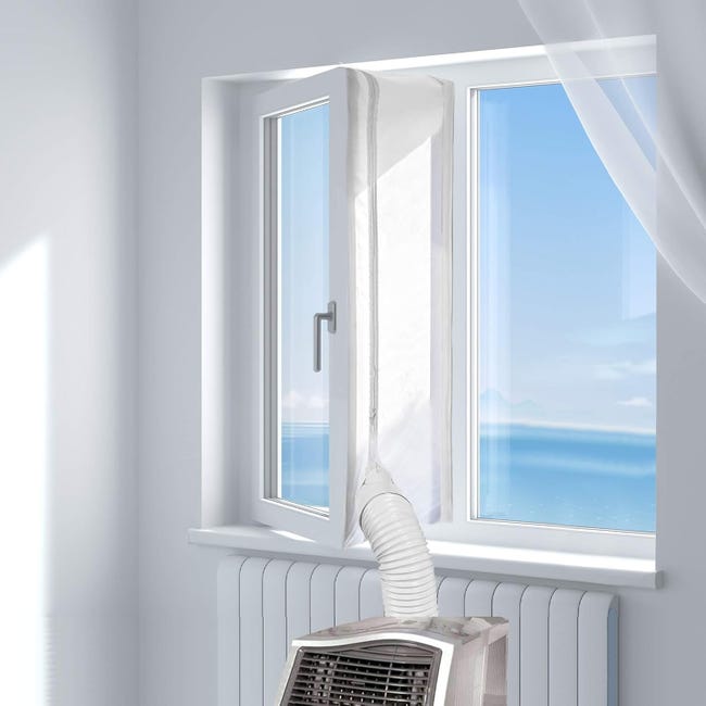 Kit D'Étanchéité Fenêtre Climatiseur Mobile - Joint Isolant AC Portable Anti-Froid Chaleur Avec Fixations
