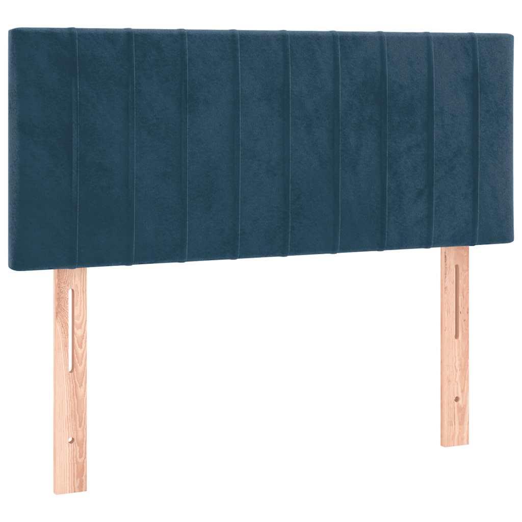 Sommier à lattes avec matelas, bleu foncé, 100x200 cm - 6