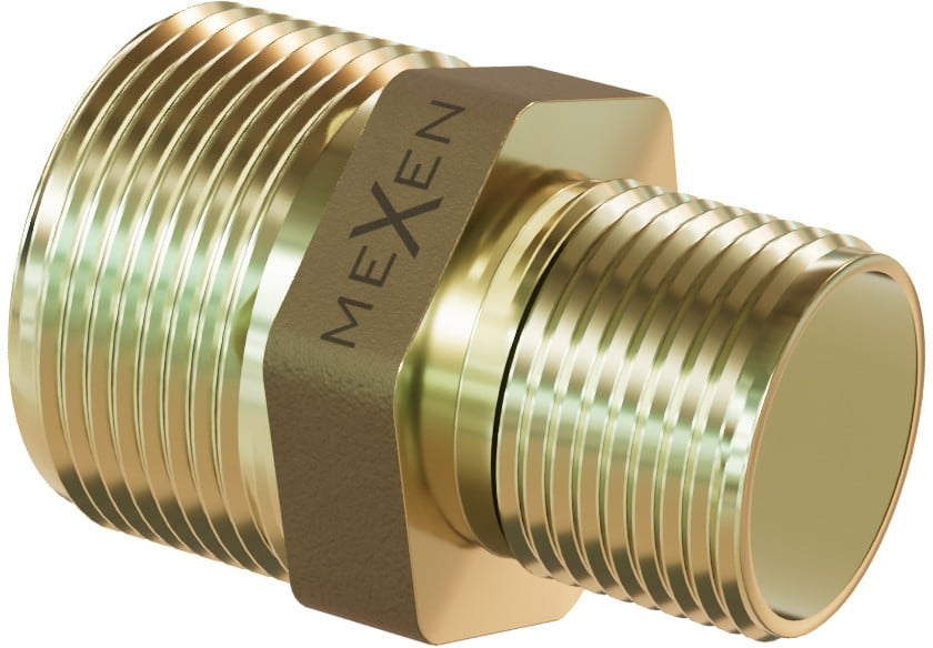 Mexen BRASS nypel redukcyjny mosiężny 1 GZ x 1/2 GZ - W97405-1012