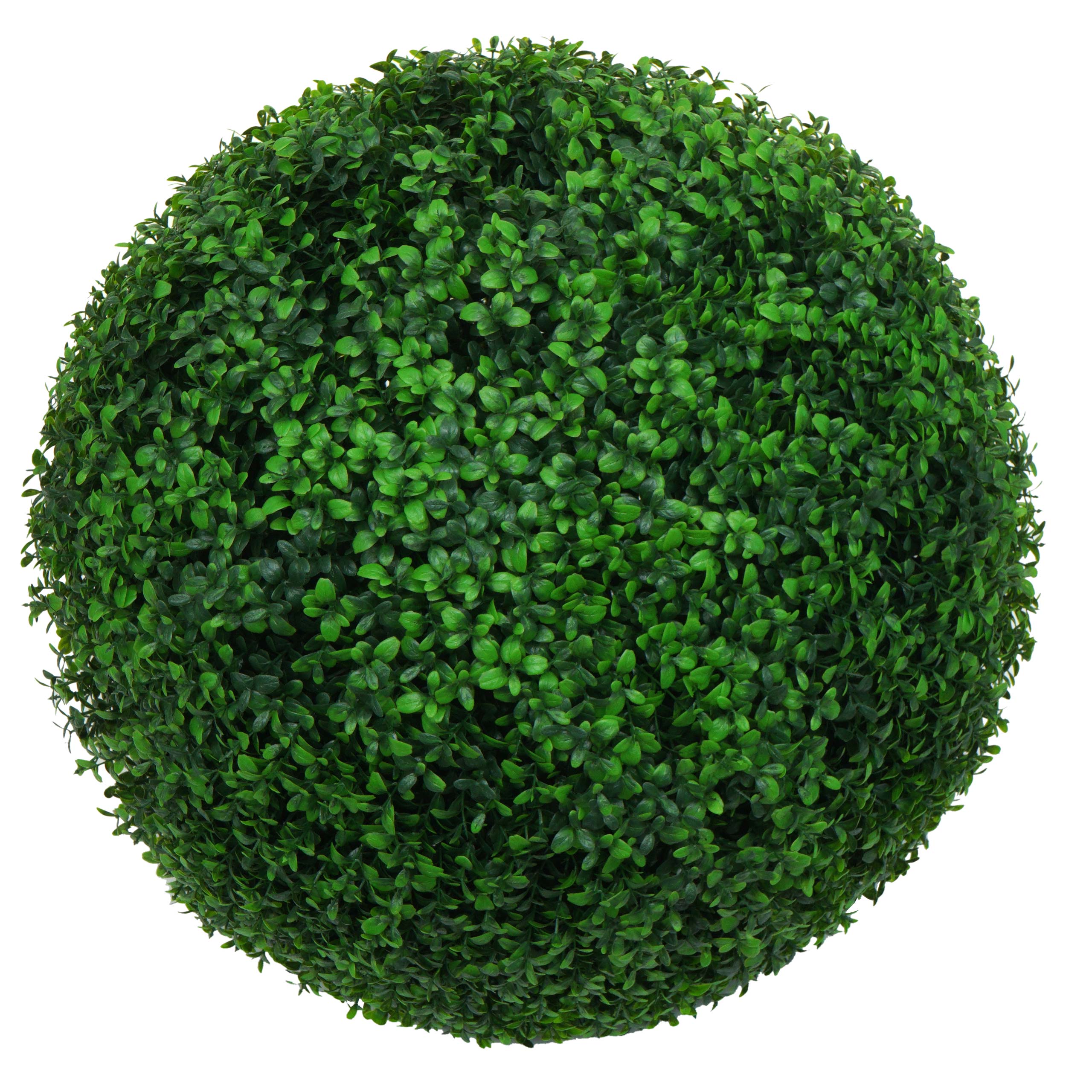 Arbusto artificial hwc-l77, caja bola planta decorativa caja árbol bola planta artificial buxus, exterior ø 55cm ~ verde