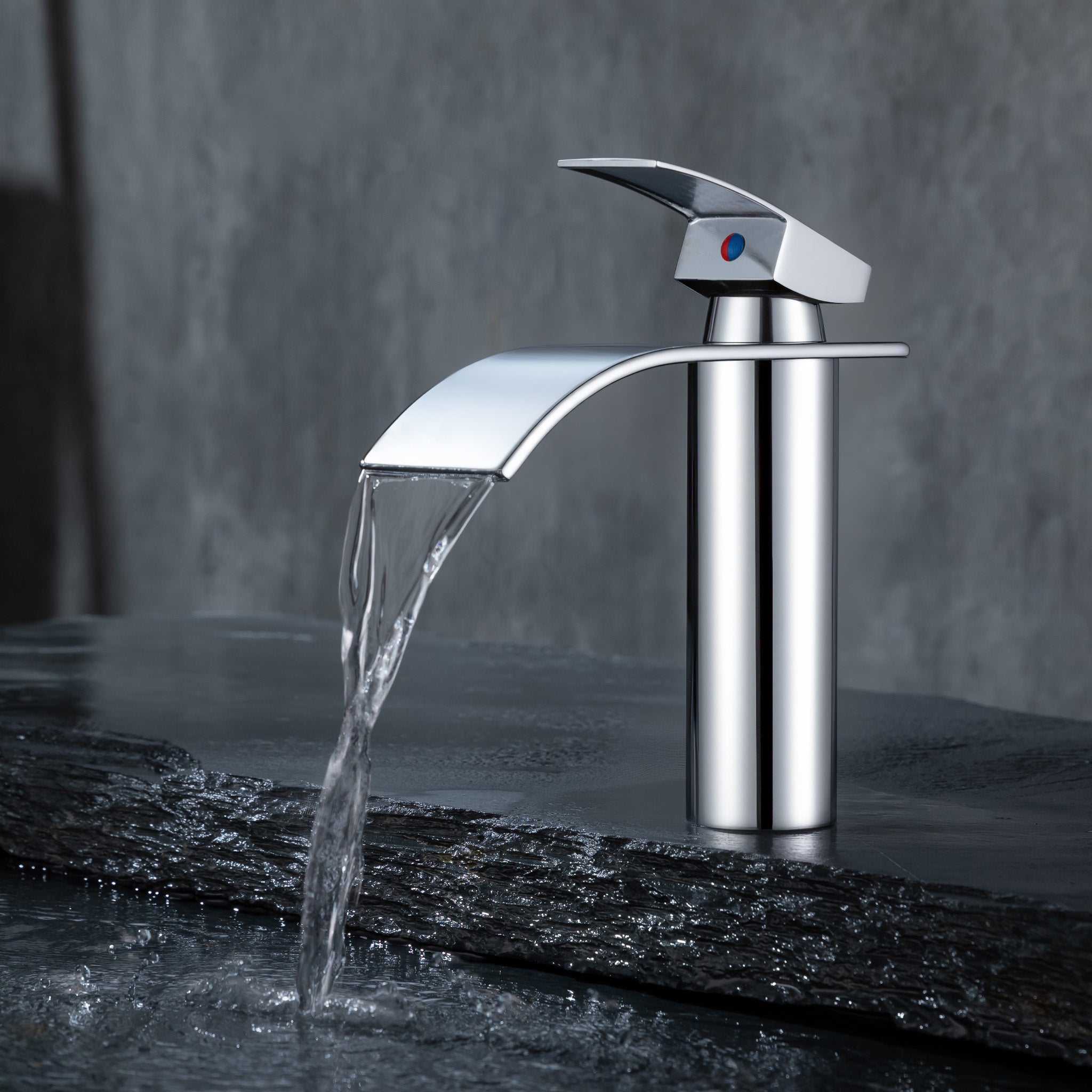 Rubinetto Lavabo A Cascata Cromato - Design Moderno E Lusso | Monocomando Per Bagno E Lavanderia - Foto 10