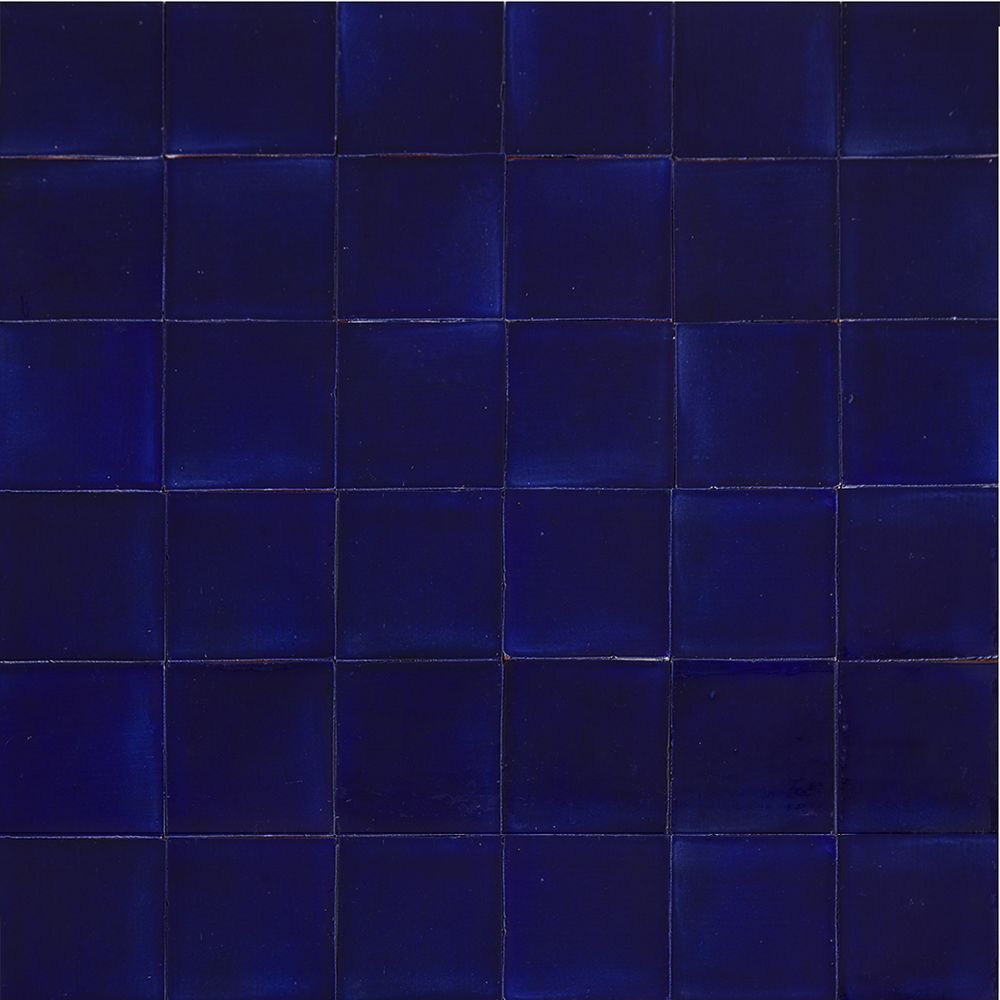 Azulejos de Cerámica 10.5 x 10.5 cm monocromáticos azul marino Azul ...