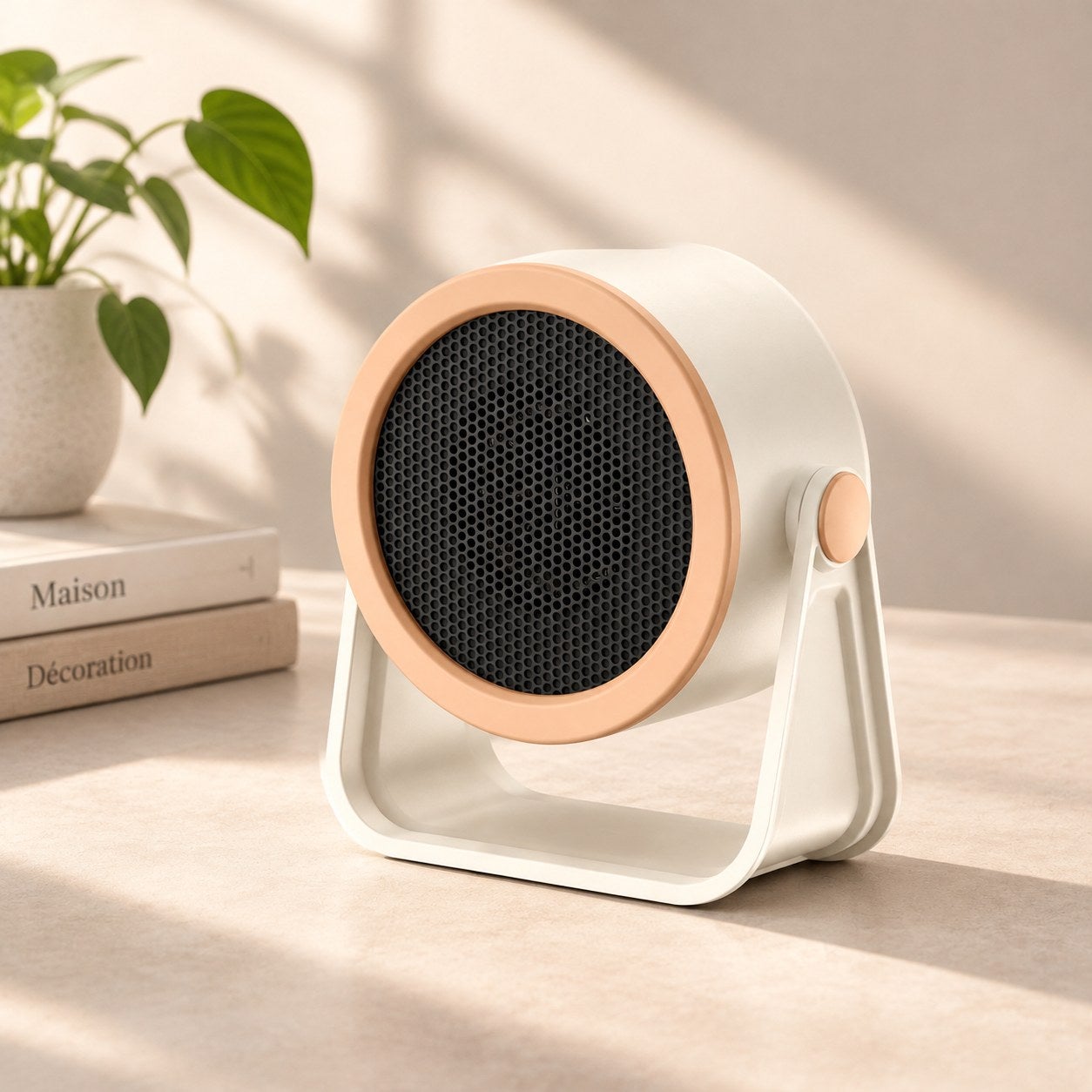 Mini radiateur soufflant petit soleil, design compact avec grille ...