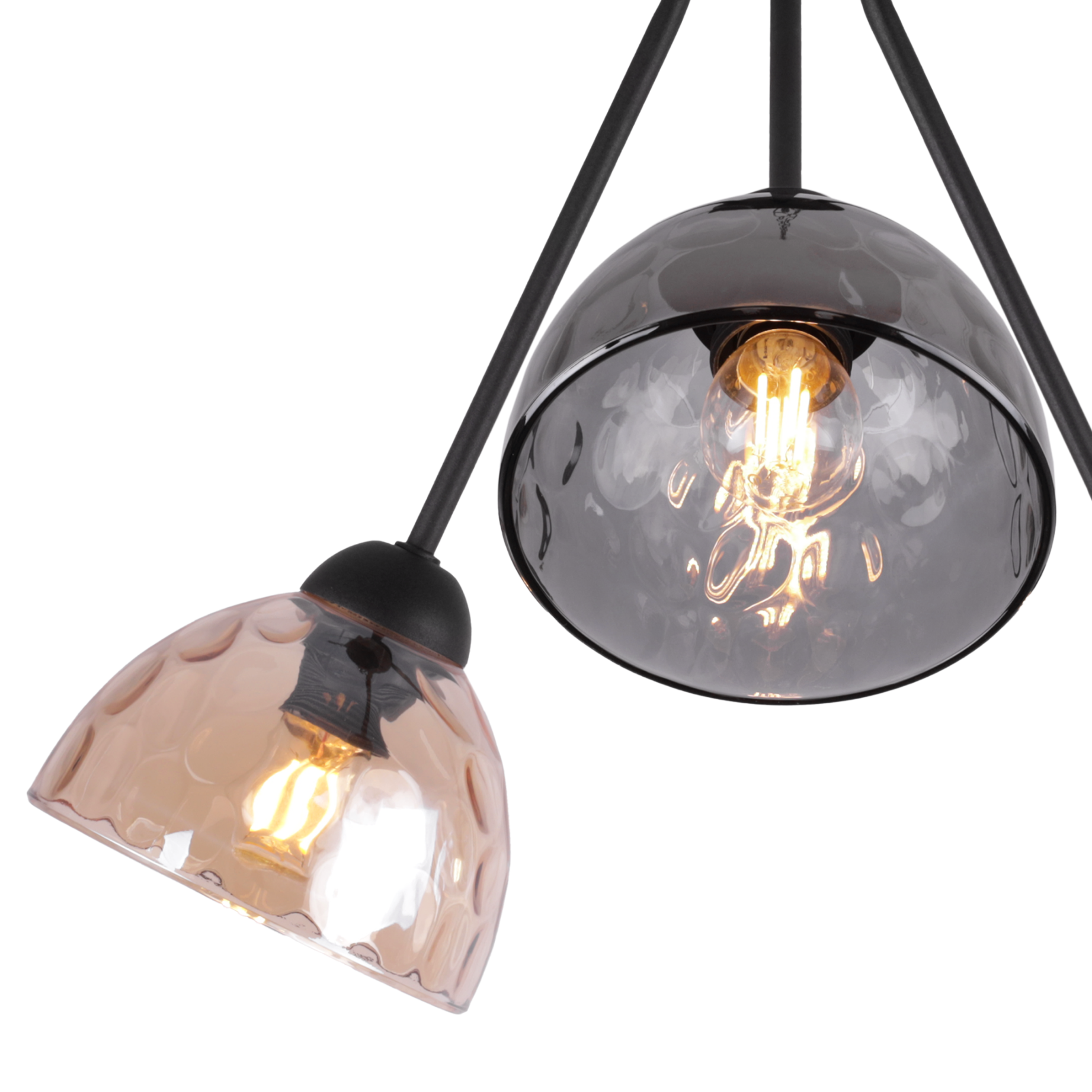 Lampa sufitowa wisząca Venice Trio modern 3xE27 klosz półokrąg wielokolorowy Light Home LH - 5