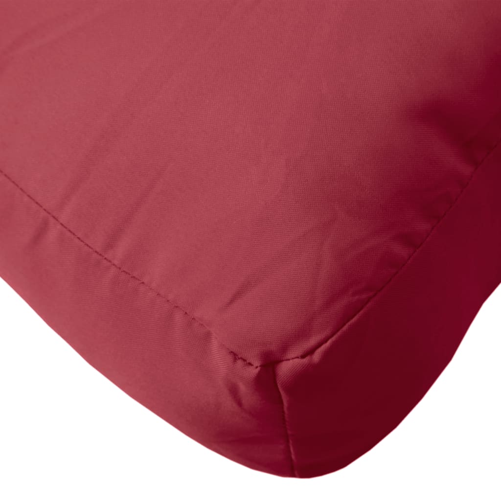 Maison Exclusive - Cojines para palets 2 unidades tela rojo tinto - 7