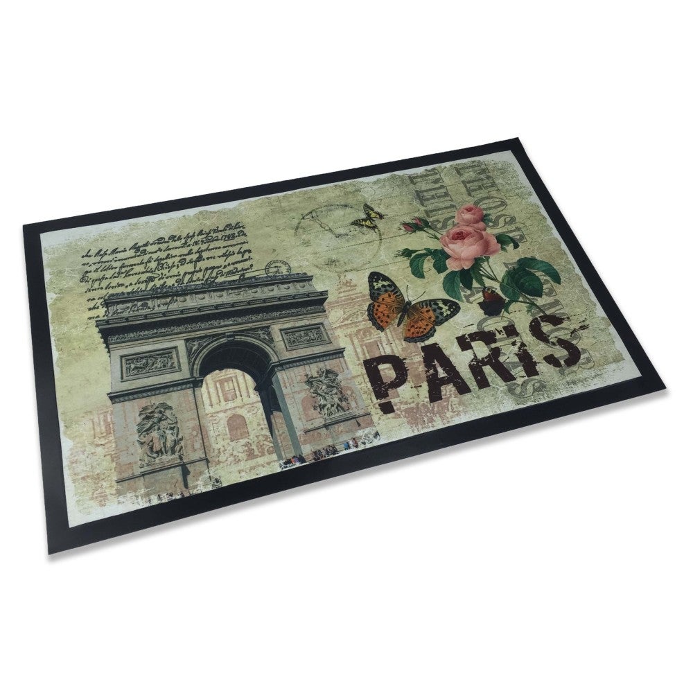 Peinture Zerbino Design 3 Gufi - 40x80 Cm - Antiscivolo, Riscaldabile A Pavimento, 100% Poliammide