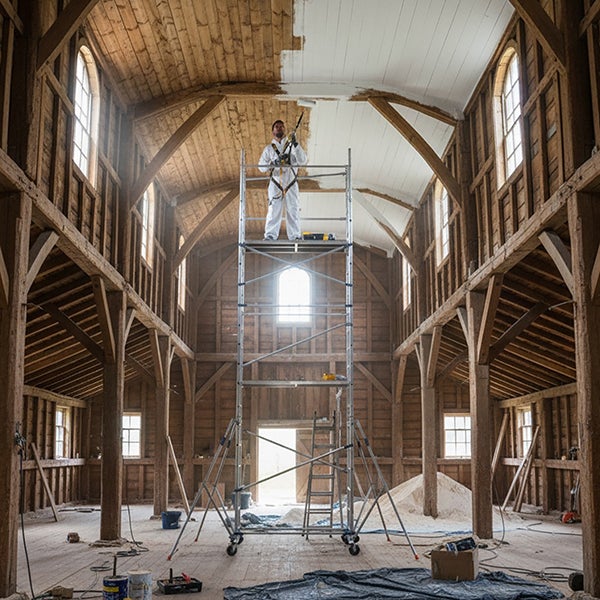 FACAL - Échafaudage sur échelle roulant aluminium Clic Clac – Longueur 1,56 m – Hauteur max 4,46 m - L 1,56 x l 0,58 m - 5