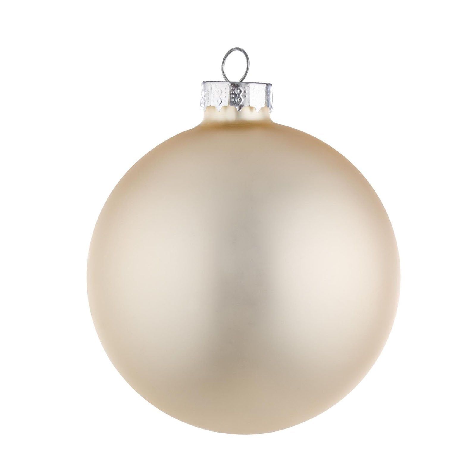 Palline Per Albero Di Natale In Vetro Palline in vetro "Champagne Opaco" tinta unita per albero di Natale
