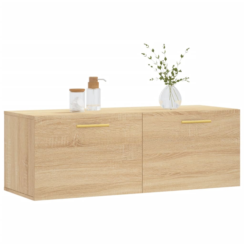 vidaXL Armoire murale chêne sonoma 100x36,5x35 cm bois d'ingénierie - 3