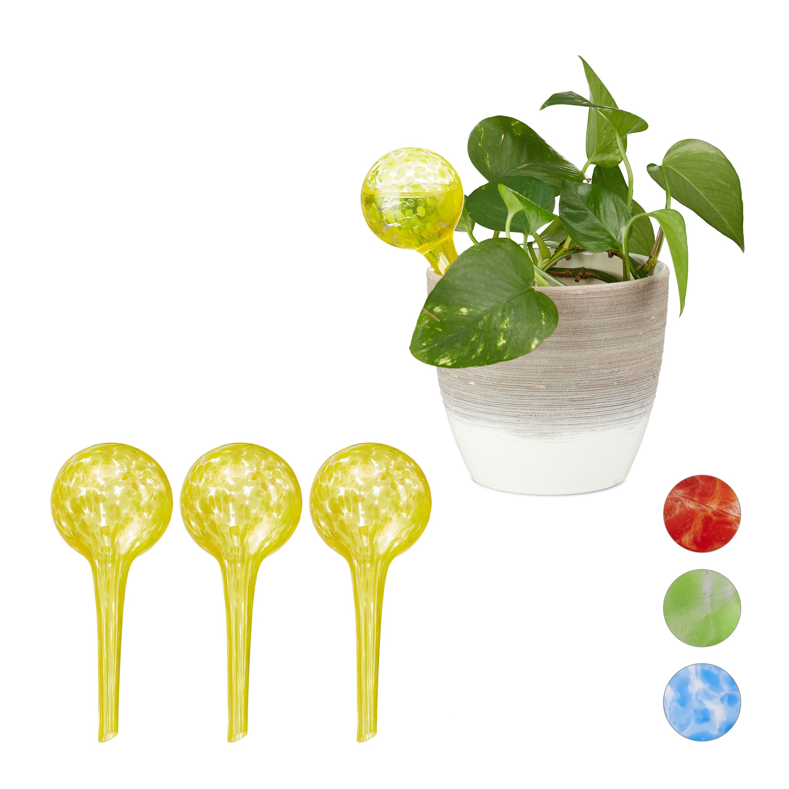 Lot De 4 Globes D'Arrosage Automatique Aqua Balance – Contrôlés Par La Météo & Température !