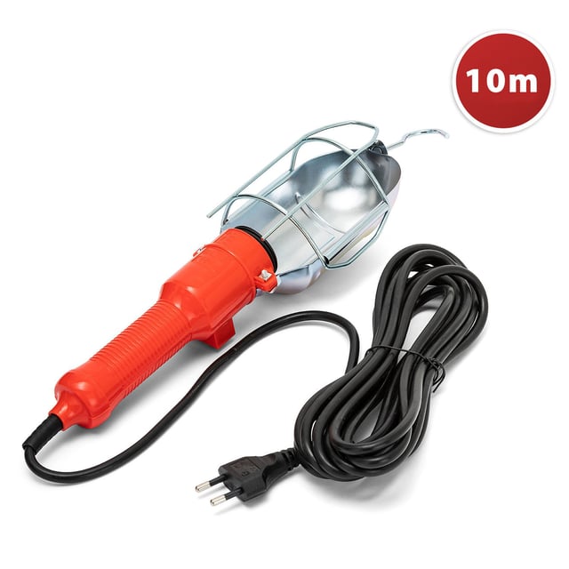 Baladeuse de chantier. Câble 10m. Culot E27 (compatible LED)