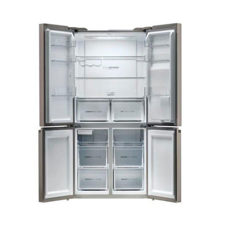 Haier Cube 90 Serie 5 HTF-520IP7 frigo américain Autoportante 525 L F Platine, Acier inoxydable - 7