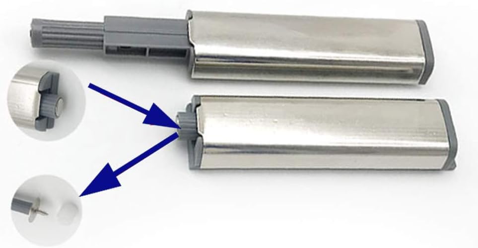 10pcs Push to Open Latches, Push to Open System Buffers for Cabinet Door Drawer Latches with Magnetic Tip for Doors, Cabinets, Drawers - 5