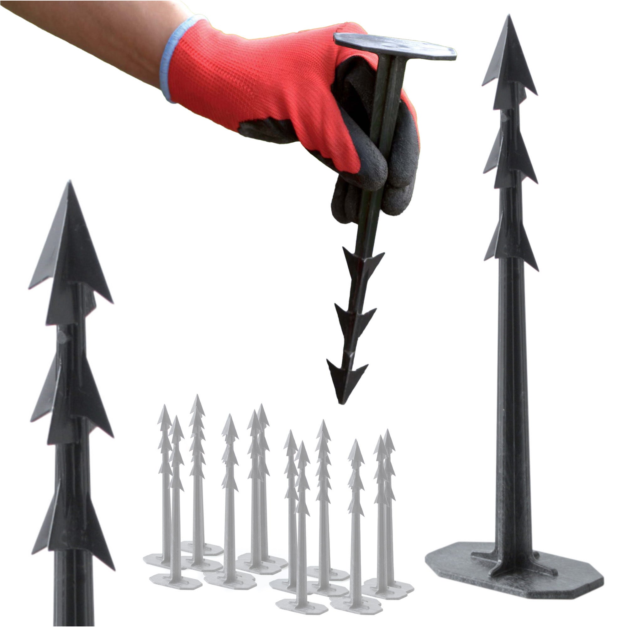 Szpilki Do Agrowłókniny Geowłókniny 20,9 cm 50 szt. Kotwy Czarne