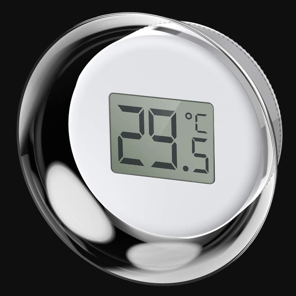 Wodoodporny termometr LCD do akwarium, cyfrowy miernik temperatury z przyssawką do akwarium, stawu, terrarium, dla gadów i żółwi