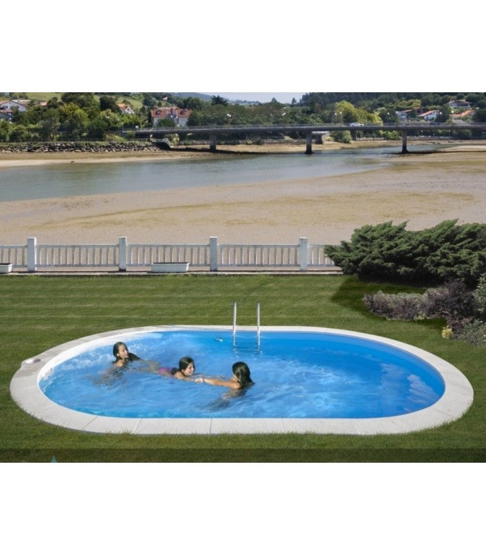 Piscine creusée Sumatra 800 x 400 x 120 cm Ovale - 7