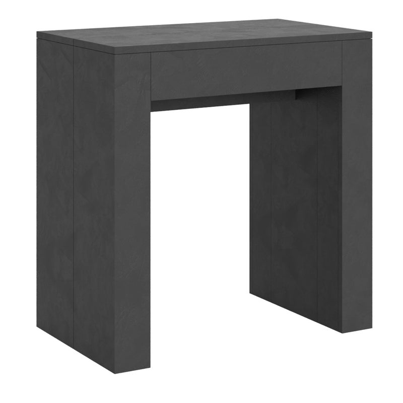 Rozkładany stół konsolowy 78x47/299 cm Allin Anthracite Spatula