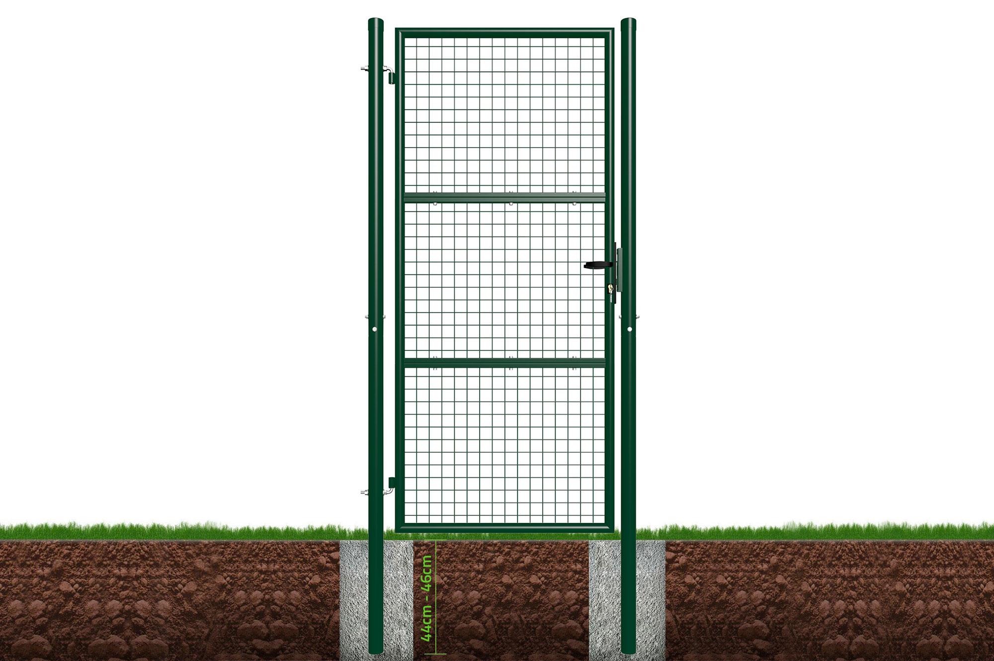 Portillon grillagé 1m OLGA H.200cm Vert - 7