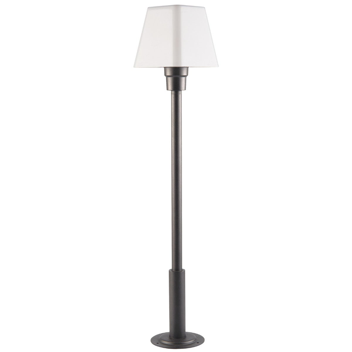 Lampa ogrodowa stojąca Giza czarno-biała 1xE27x10W IP44 wym: 78 x 15 x 15 cm aluminium Polux