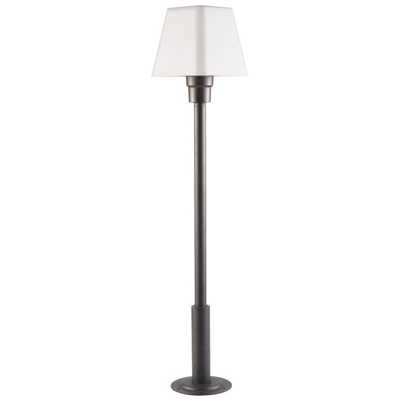 Lampa ogrodowa stojąca Giza czarno-biała 1xE27x10W IP44 wym: 78 x 15 x 15 cm aluminium Polux